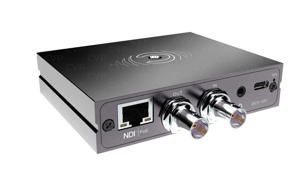 N3 3G SDI encoder/decoder showing IN/OUT ports, RJ45 (PoE), and BNC connectors