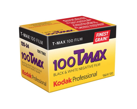 T-MAX 100 black and white negative film box, 135-24