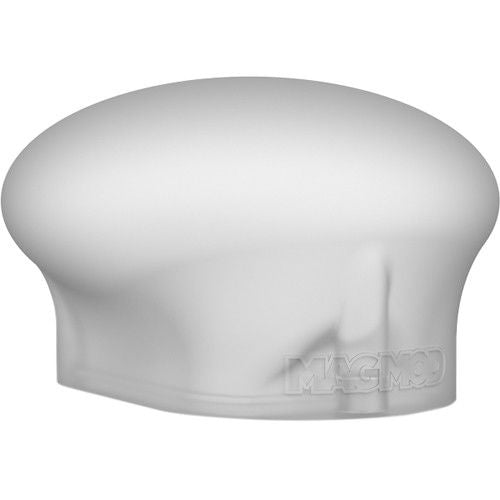 White flash diffuser dome with built-in mount tabs