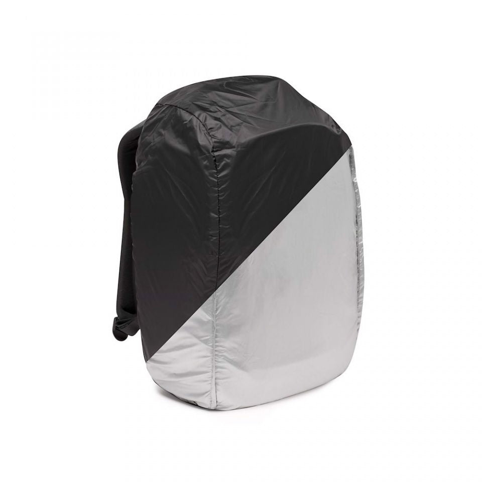 Rucsac foto Manfrotto Backloader S, husă impermeabilă pe spate, negru-gri