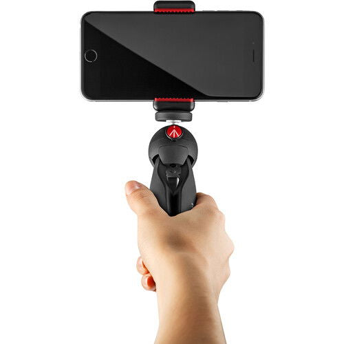 Manfrotto PIXI Smart Mini Tripod cu suport telefon (Negru)