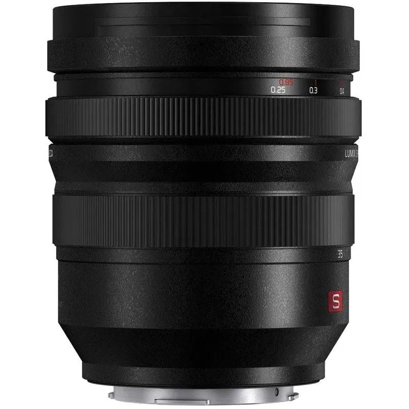 Black lens side view with red S badge and distance scale rings