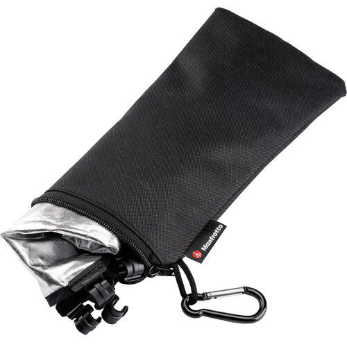 Panza difuzie Manfrotto HaloCompact Plus (argintiu/alb, 38") - View 2