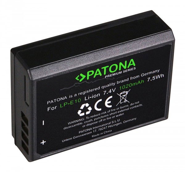 Patona LP-E10 Premium Acumulator replace Canon EOS - View 2