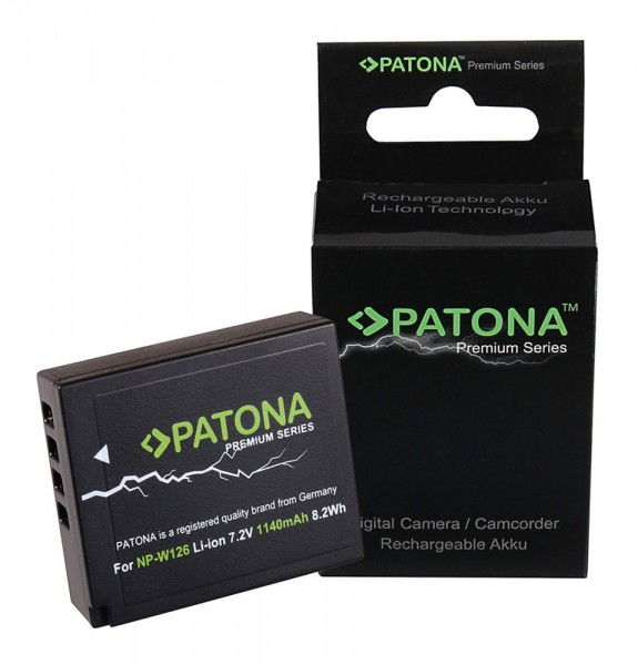 NP-W126 Li-ion rechargeable battery 7.2V 1140mAh with Premium Series box
