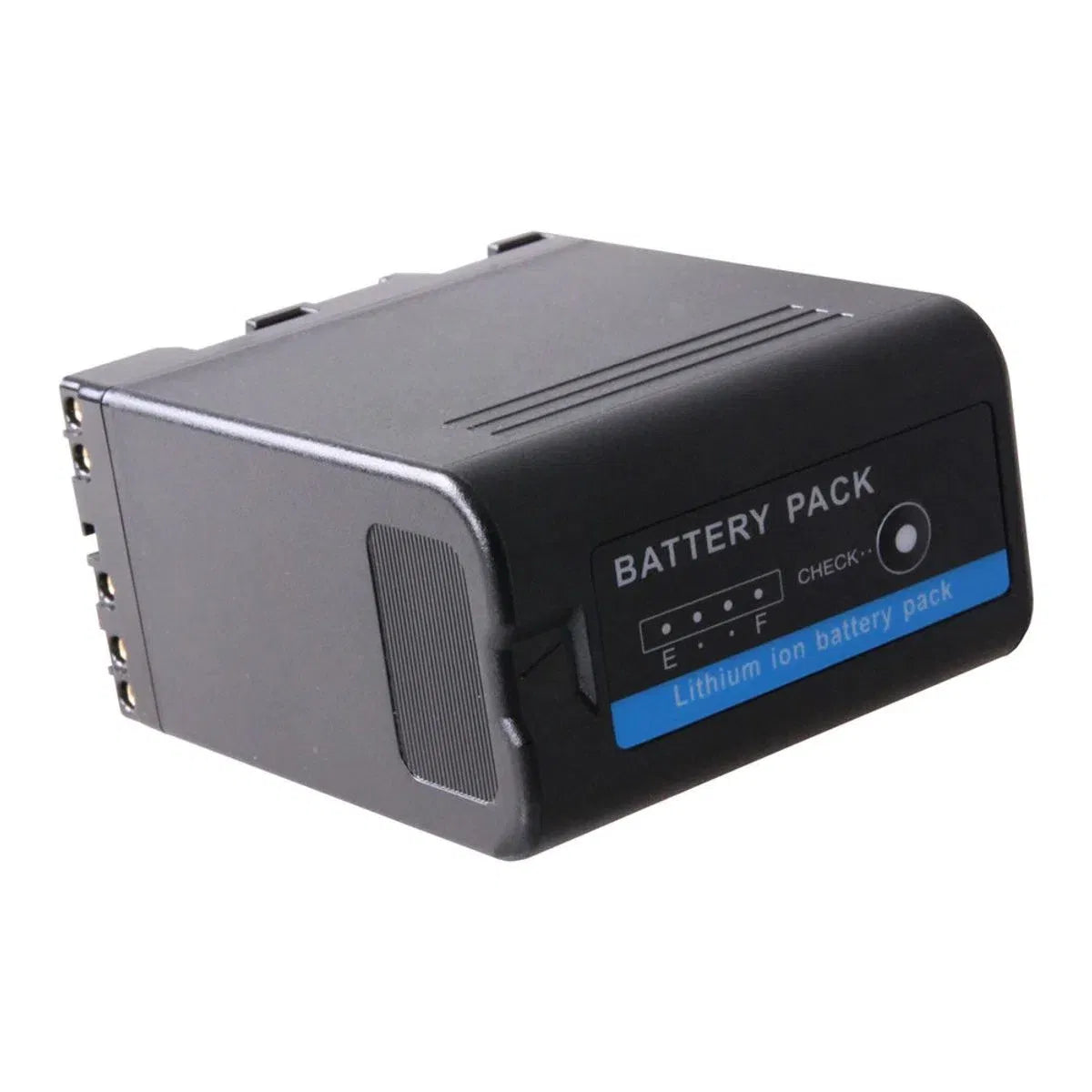 BP-U60 Li-ion camera battery pack, black case with battery level indicator