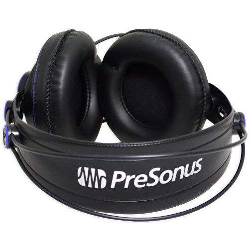 Căști studio HD7, bandă neagră cu logo Presonus și căști circumaurale captusite
