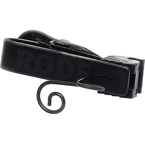 Rode LavClip negru pentru prinderea lavalierei, clemă cu inel