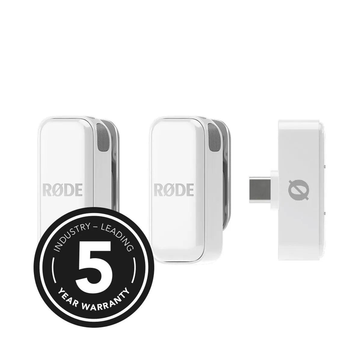 Rode Wireless Micro sistem de microfon wireless ultracompact pentru 2 persoane USB-C (2,4 GHz, alb) - View 1