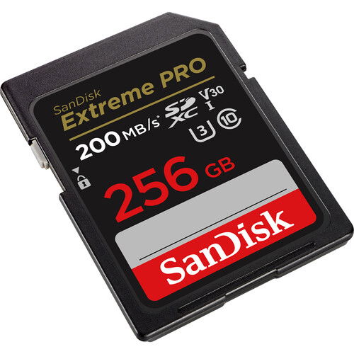 Card SDXC 256GB Extreme PRO, 200MB/s, U3 V30, format UHS-I