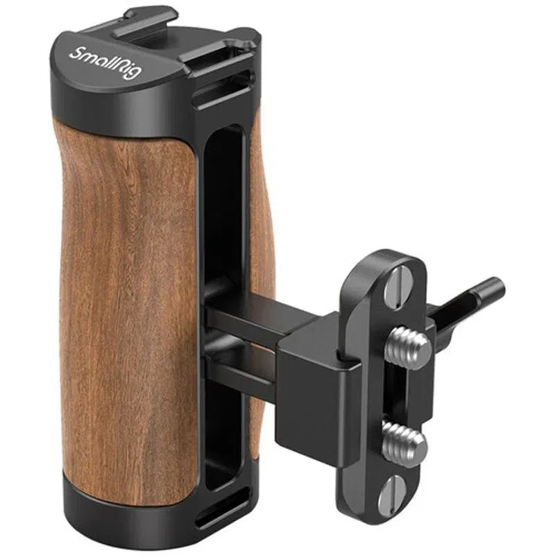Mâner din lemn NATO quick release cu suport dublu și șuruburi de fixare, negru
