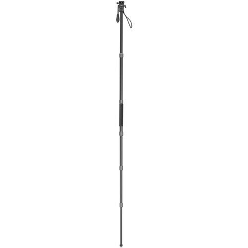 2-in-1 video monopod with long extended pole and top mounting plate