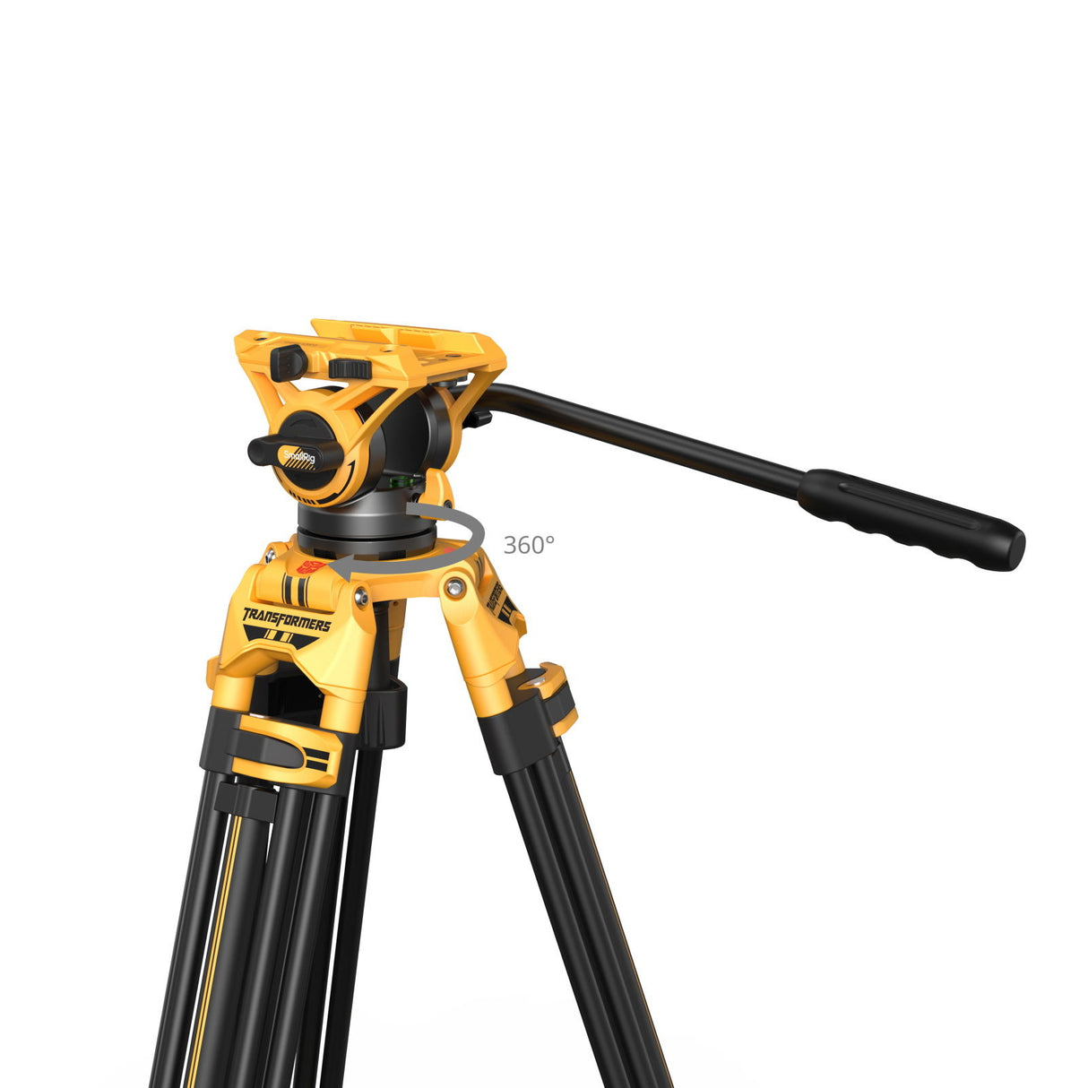 SmallRig 5523 Video Tripod with Heavy-Duty Fluid Head AD-01 (BumbleBee Edition)