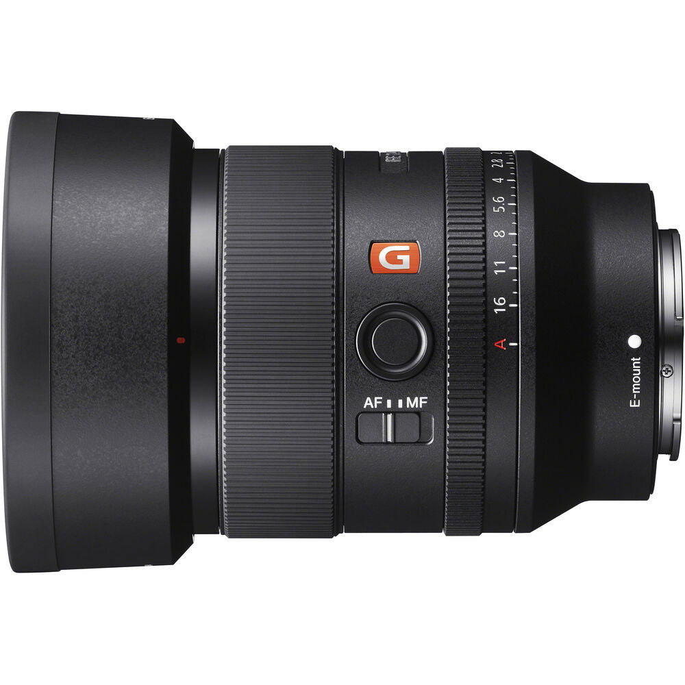 35mm f/1.4 GM FE lens with AF/MF slider, control ring, and E-mount