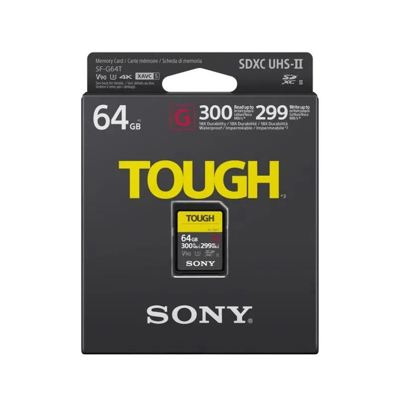 Card SDXC UHS-II Tough 64 GB, ambalaj; viteze 300/299 MB/s