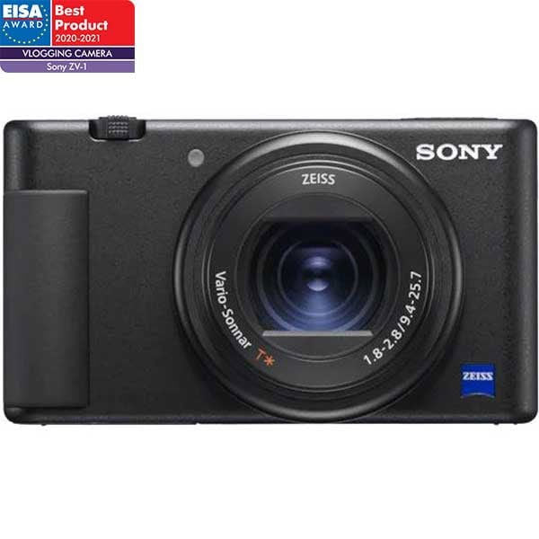 Cameră compactă SONY cu obiectiv ZEISS, corp negru