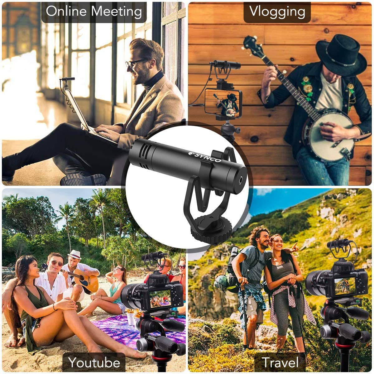Synco MIC-M1 Microfon pentru camera si smartphone - View 3