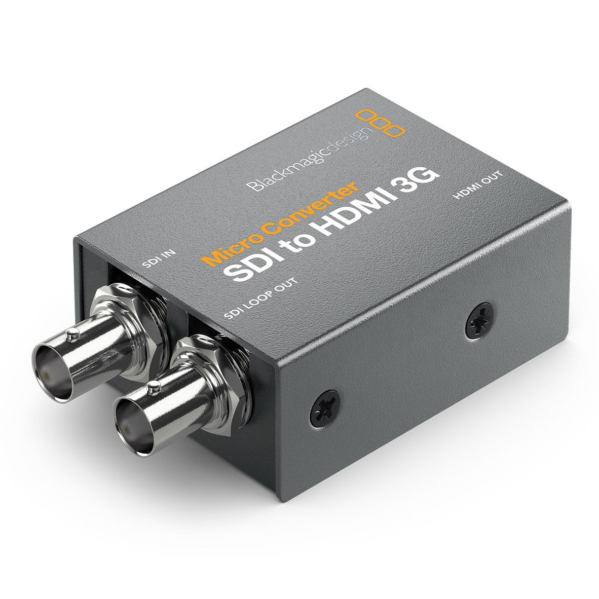 Micro Converter SDI to HDMI 3G, side view with SDI In and SDI Loop Out connectors