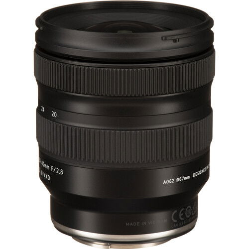 Tamron 20-40mm f/2.8 Di III VXD lens rear view, black with mount edge