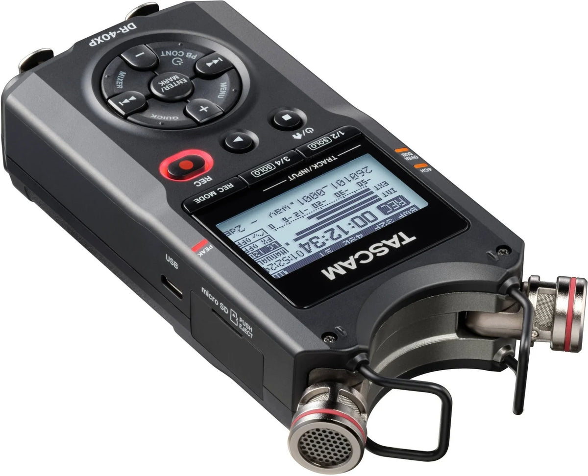 Tascam DR-40XP recorder audio portabil, 4 canale, 32-bit float