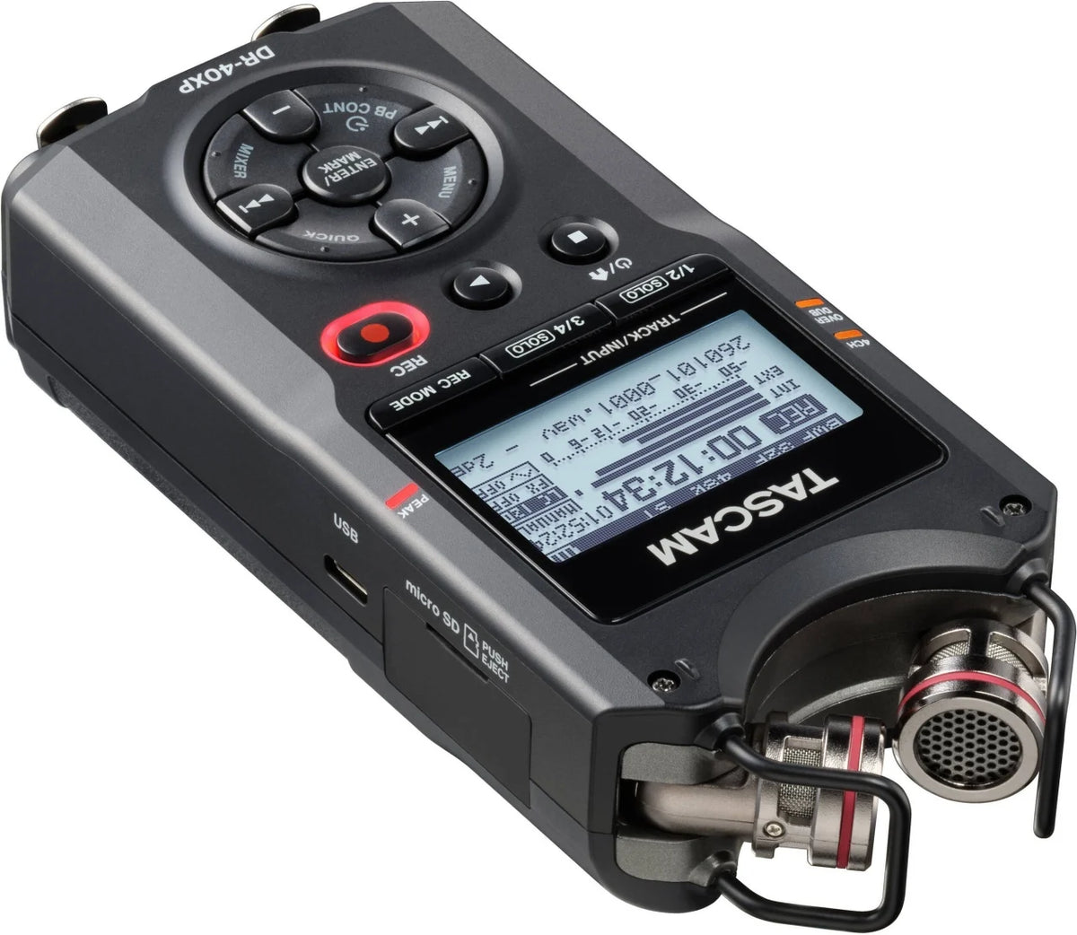 Tascam DR-40XP recorder audio portabil, 4 canale, 32-bit float