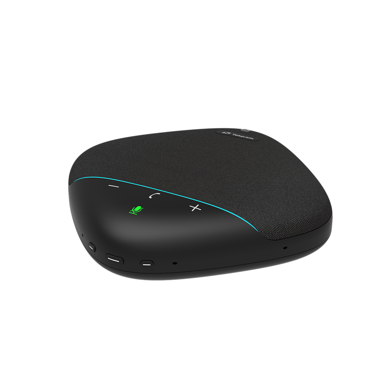 SONO speakerphone angled view with side buttons and port openings