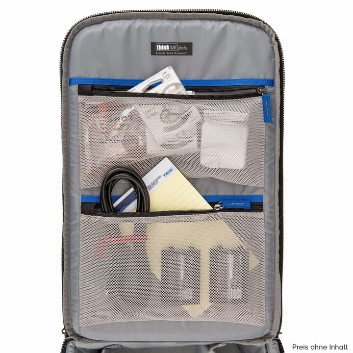 Troller foto carry-on Think Tank, interior cu plasă și buzunare pentru accesorii