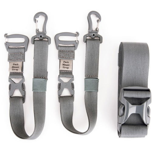 Photo holster bag strap system: adjustable webbing with clips and quick-attach mounts