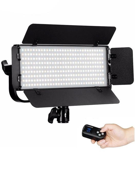 40W bicolor LED video light with controller, rectangular LED panel and side access doors