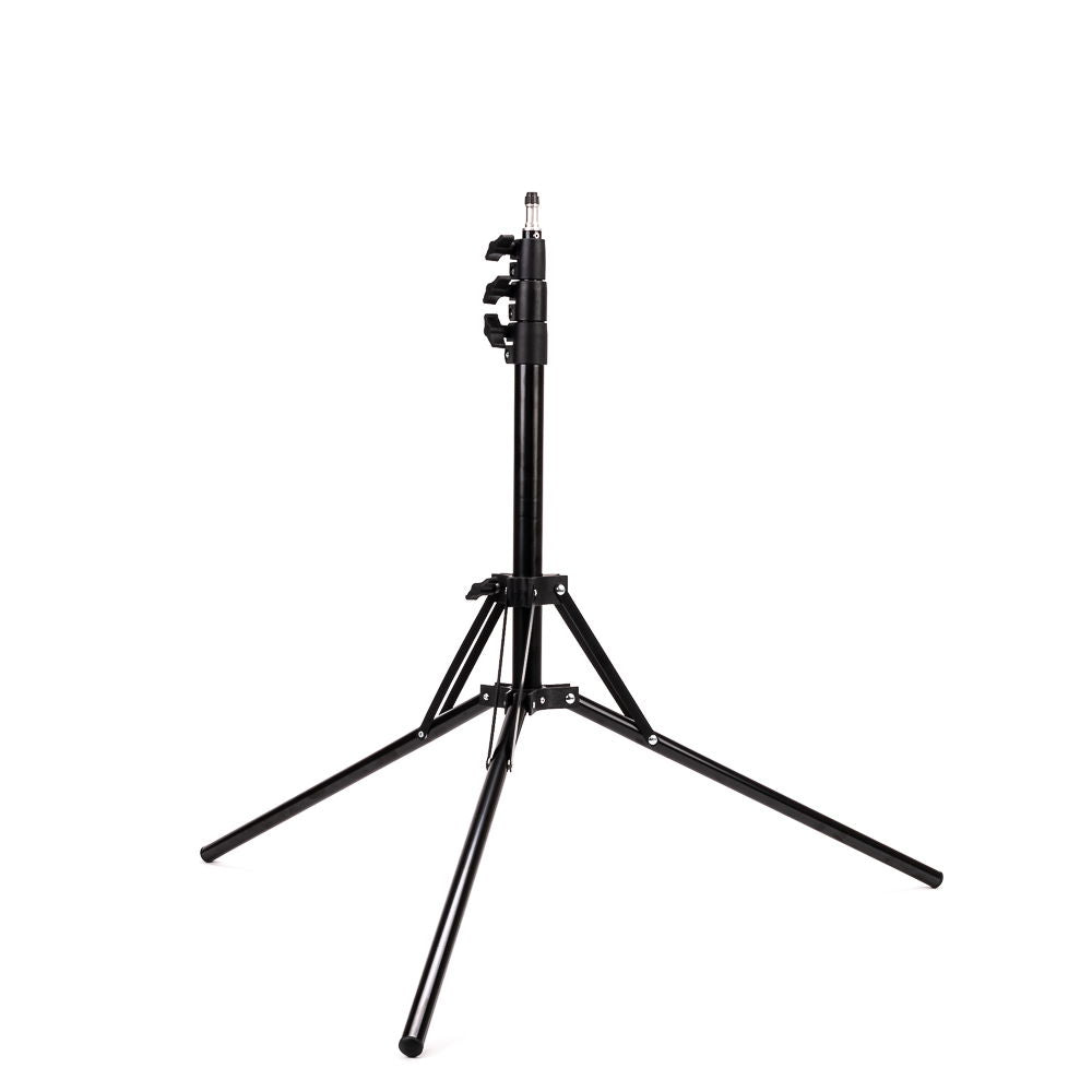 Compact tripod 195cm, angled view of central column and support arms