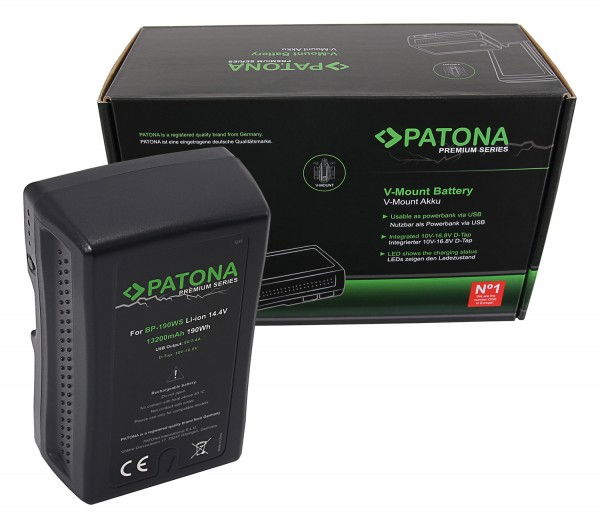 Patona Acumulator V-Mount BP-190WS - View 4