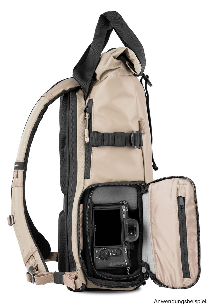Wandrd PRVKE Photo Bundle 21L rucsac foto, expandabil 25L, laptop 16", Yuma Tan