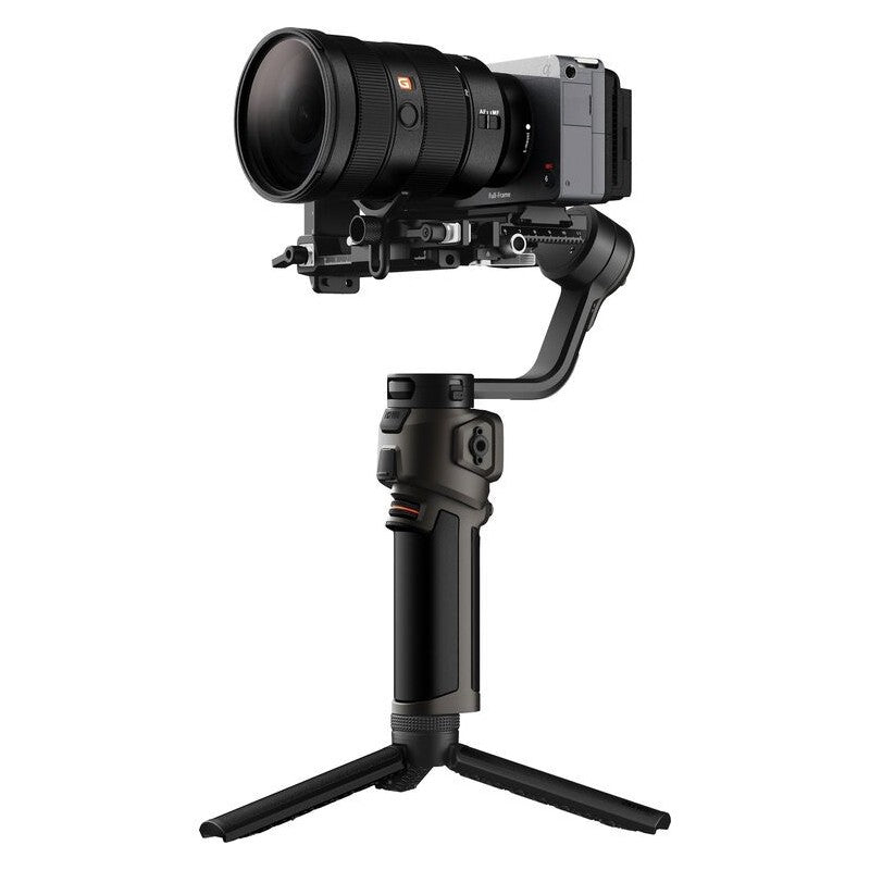 Gimbal pentru cameră cu obiectiv mare și contragreutate, negru