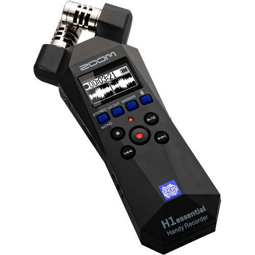 Zoom H1 Essential reportofon audio portabil negru, ecran LCD și butoane
