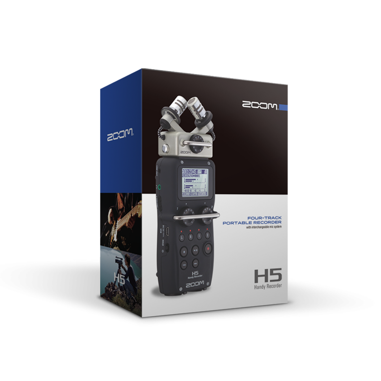 Zoom H5 Recorder audio cu 4 canale si microfoane built-in X/Y - View 3
