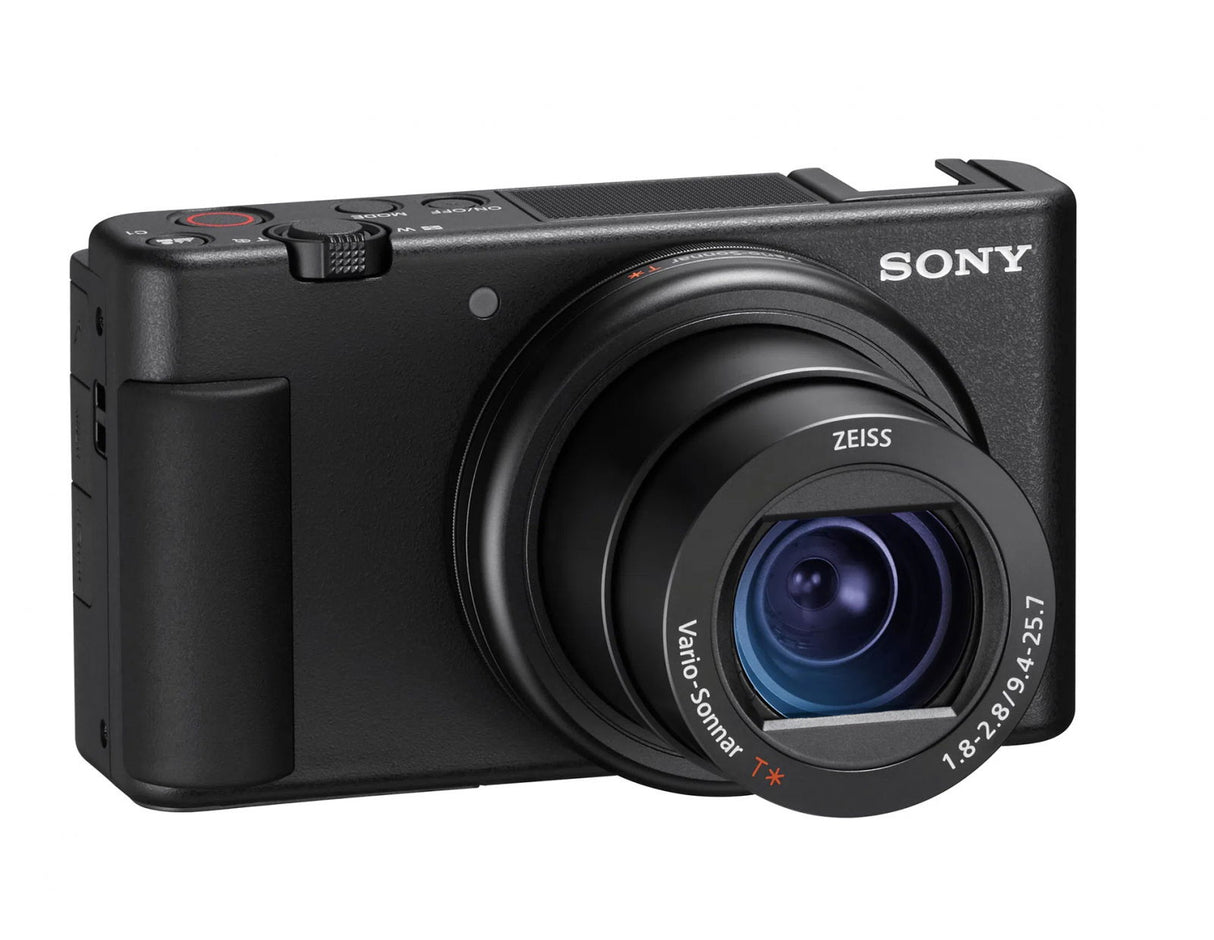 Cameră compactă SONY cu obiectiv ZEISS, corp negru