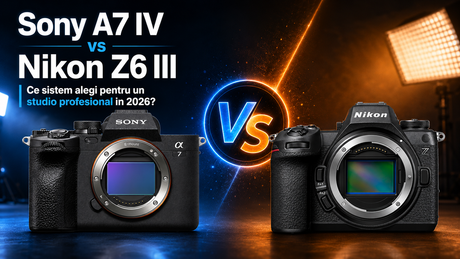 Sony A7 IV vs Nikon Z6 III: ce sistem alegi pentru un studio profesional în 2026