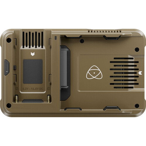 Ninja 5.2" 4K HDMI monitor recorder, rear panel with vents and battery door