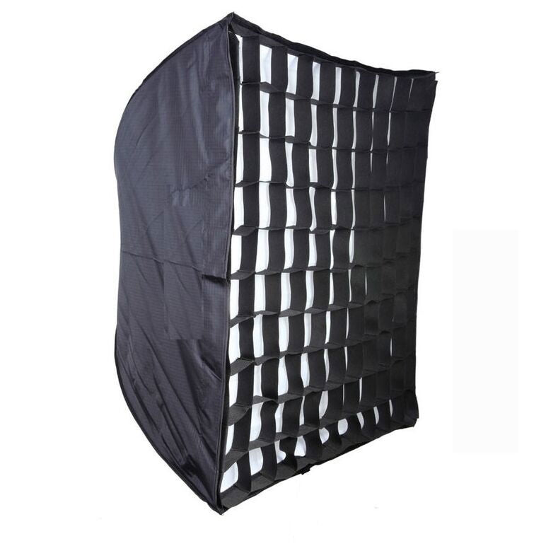 Softbox 60x90 cm negru cu grilă, montură tip Bowens