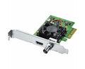 PCIe video capture card with metal bracket and front ports