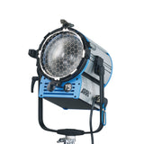 ARRI T5 spotlight front view with honeycomb reflector and round lens