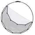 82cm soft silver halo reflector with circular frame and silver reflective panel