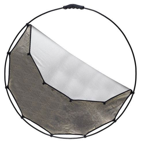 82cm HaloCompact reflector, silver inner and black fabric outer