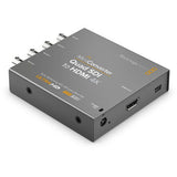 MiniConverter Quad SDI to HDMI 4K converter box with side ports, dark gray