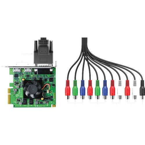 Intensity Pro 4K capture card with circuit board and connected cable harness