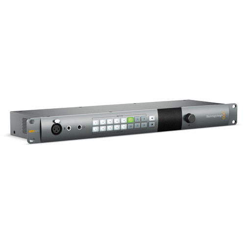ATEM talkback converter 4K rack unit with front panel buttons and ports