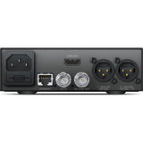 Rear panel of SDI-to-HDMI 12G converter: HDMI out, Ethernet, SDI in and loop out