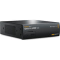 Black box optical to HDMI 12G converter with front panel indicators