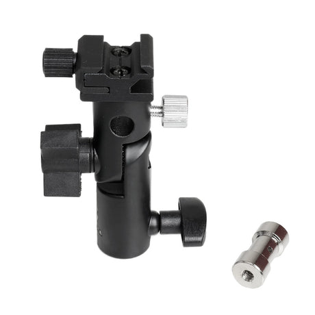 Adaptor patină cu spigot, negru, două butoane de reglaj și pin metalic