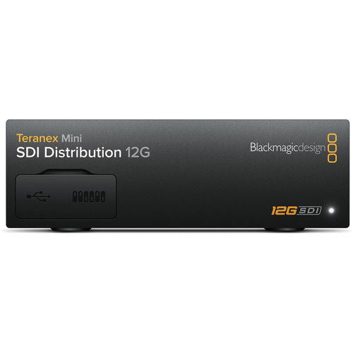 Teranex Mini SDI Distribution 12G, black front panel with indicator lights
